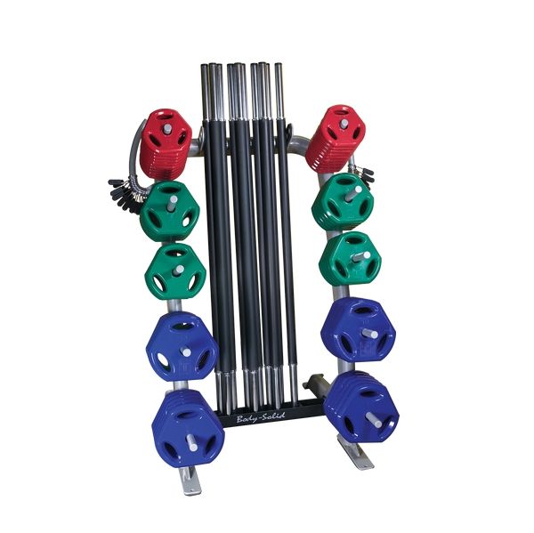 Стойка с дисками и бодибарами Body Solid GCR-PACK