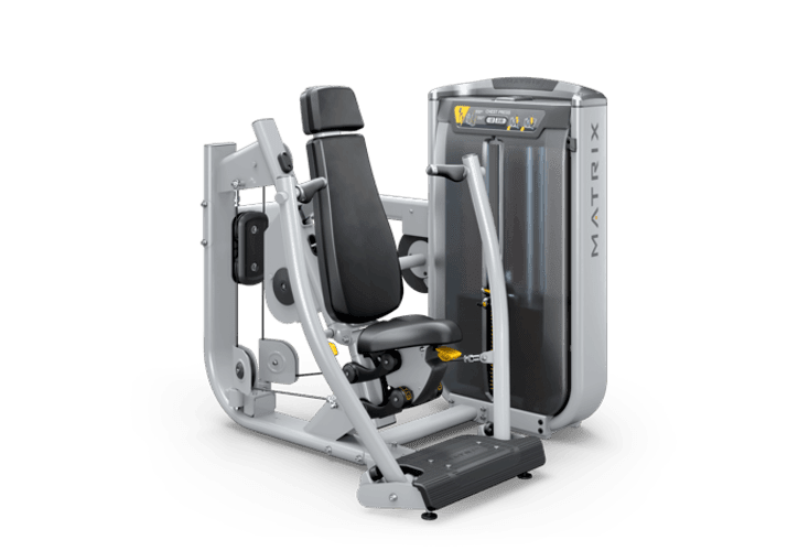 Matrix fitness жим сидя в тренажере