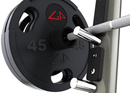 Matrix fitness хромированные держатели для штанги Aura G3