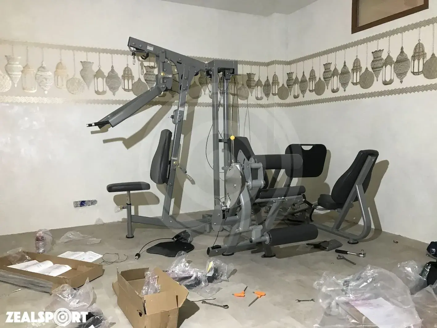 СПОРТЗАЛ В ЧАСТНОМ ДОМЕ 26м²