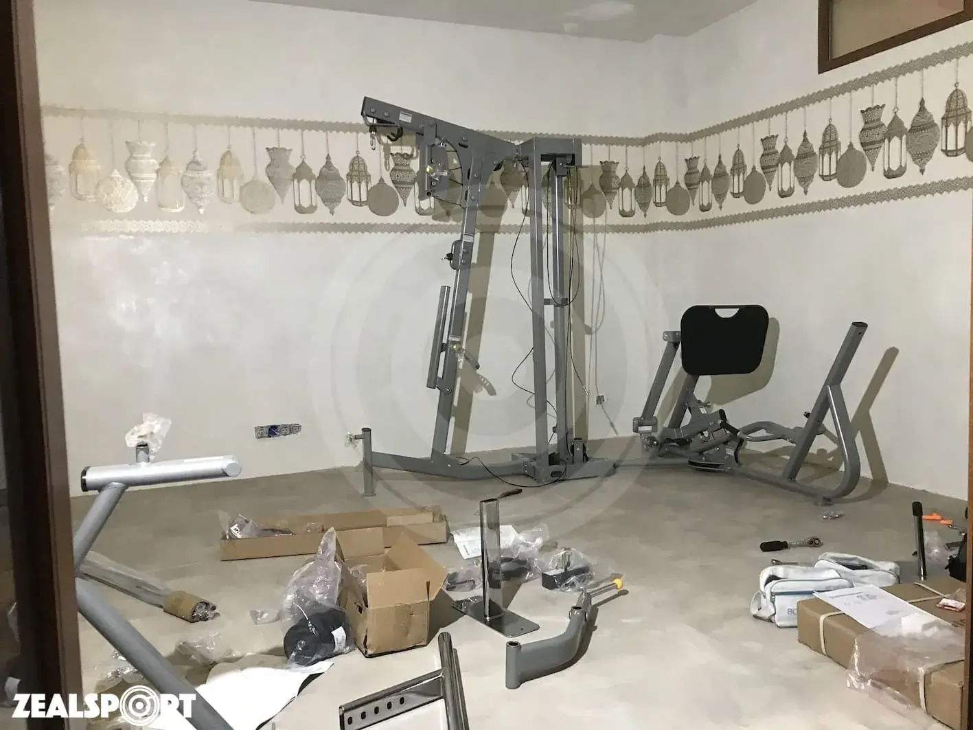 СПОРТЗАЛ В ЧАСТНОМ ДОМЕ 26м²
