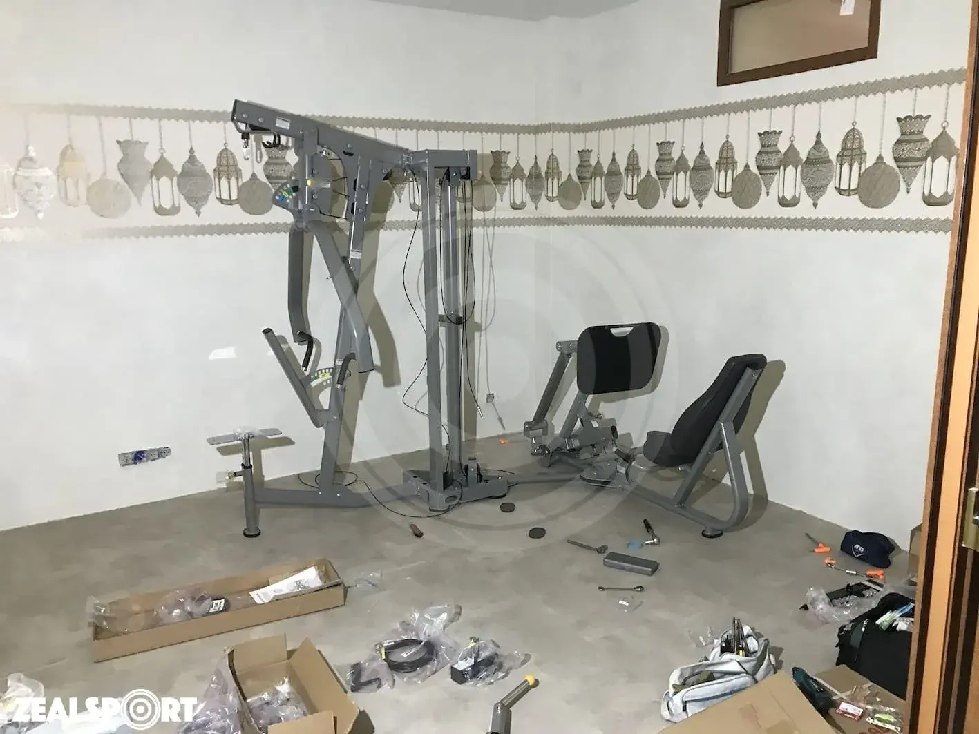 СПОРТЗАЛ В ЧАСТНОМ ДОМЕ 26м²